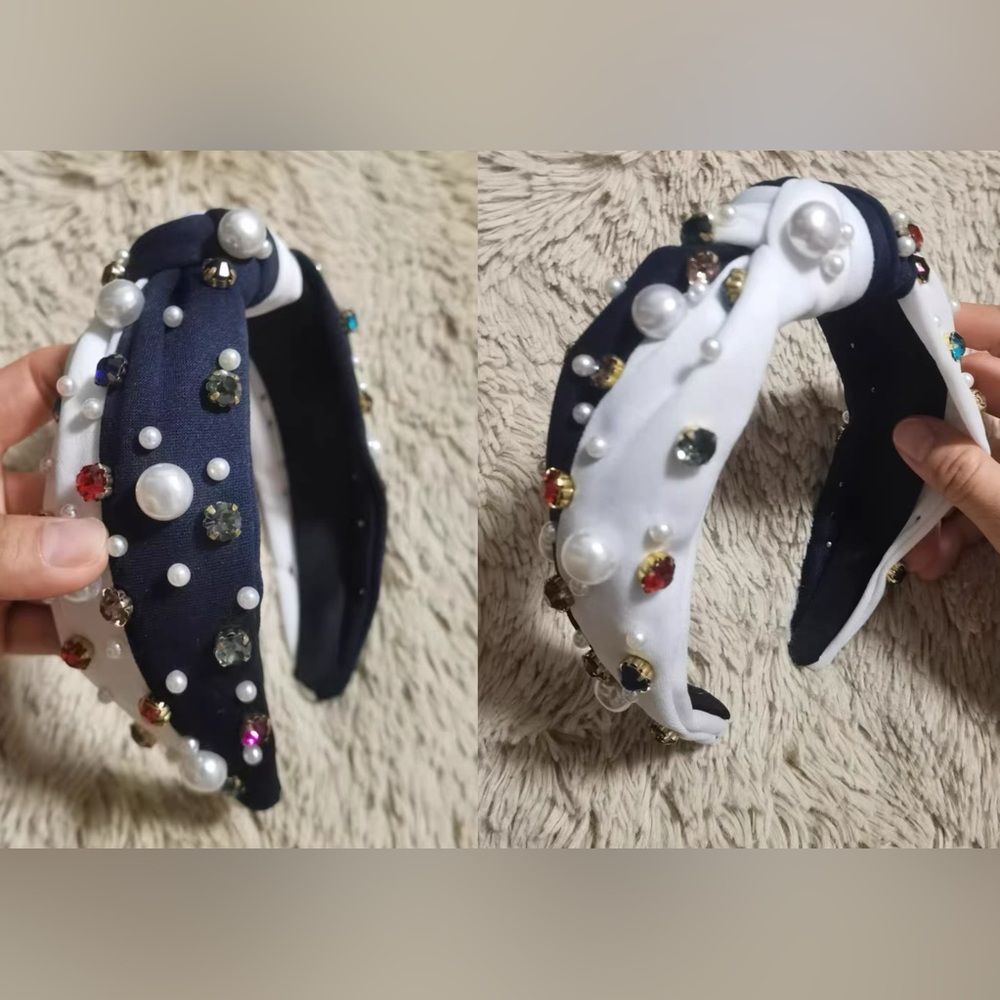 Pearl and Gem Embellished Headbands - Picture 2 of 8